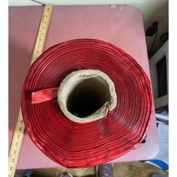 Large Spool Red Satin Decorative Craft Ribbon 3/4" Wide 13 1/2" x 7.5" 12.14 lbs - Picture 6 of 9